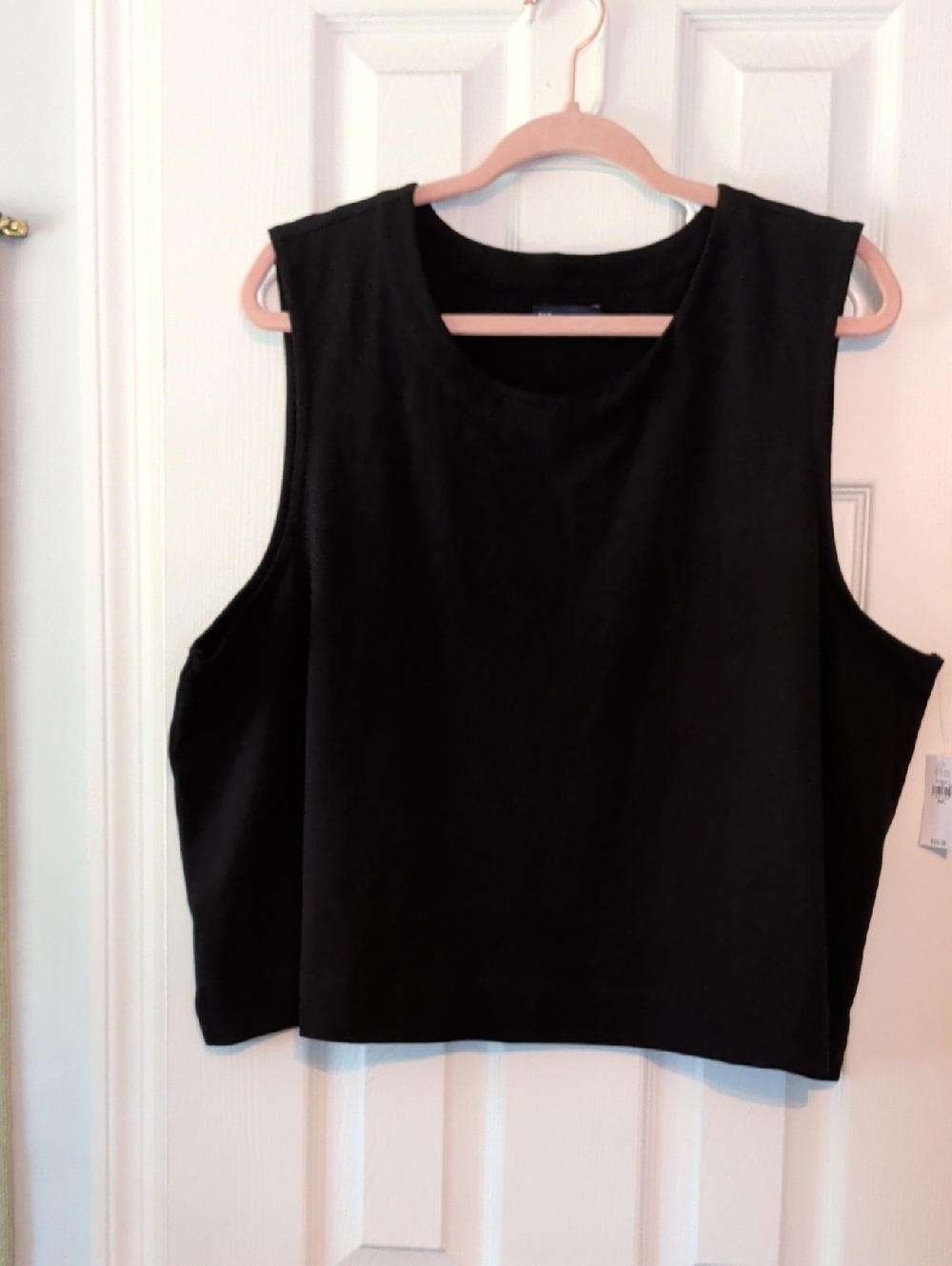 GAP Black Sleeveless Boxy Tank Top Sz XXL NWT